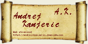 Andrej Kanjerić vizit kartica